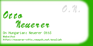 otto neuerer business card